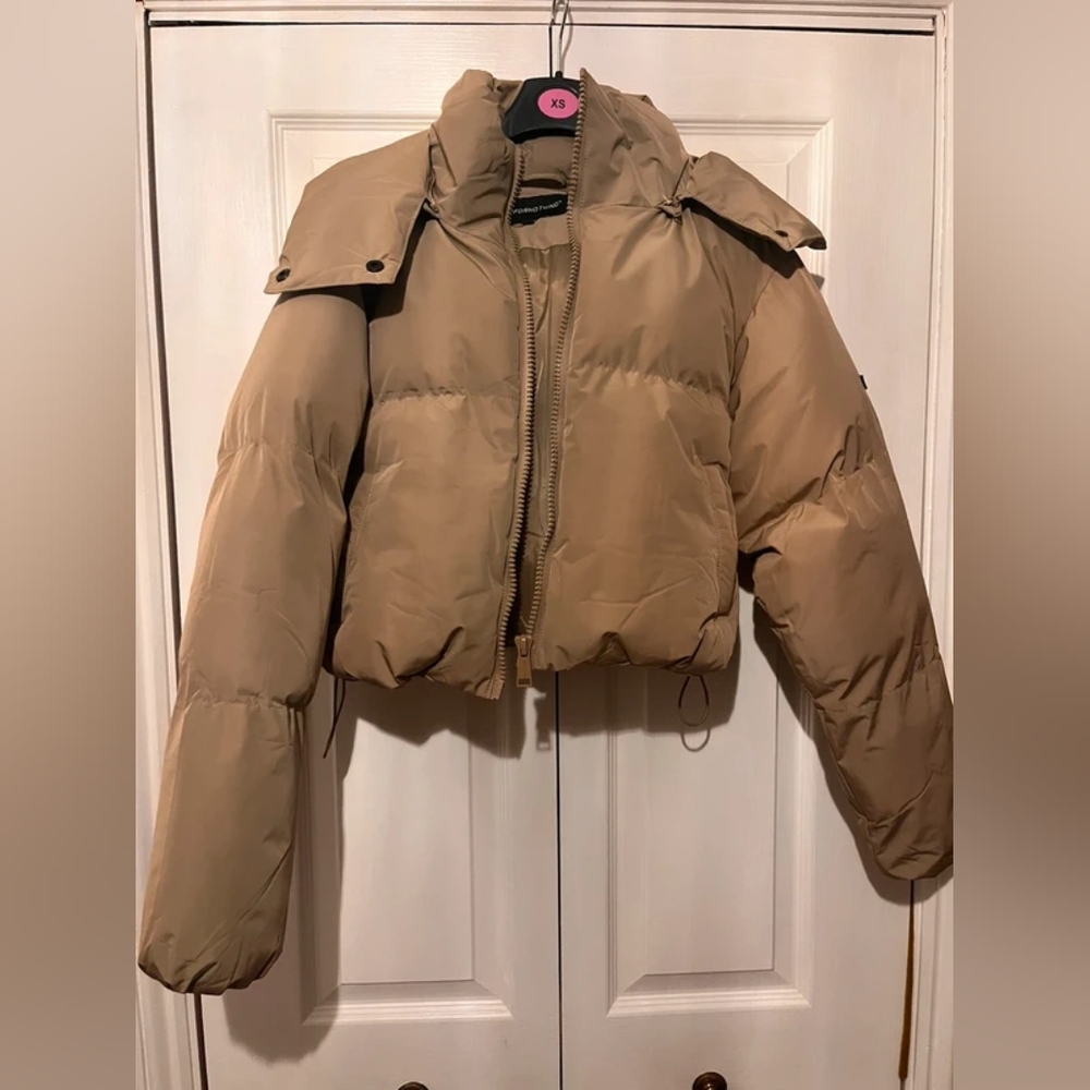 Tan Puffer Jacket